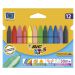 Kredki świecowe BIC Kids Plastidecor Triangle 12 kolorów